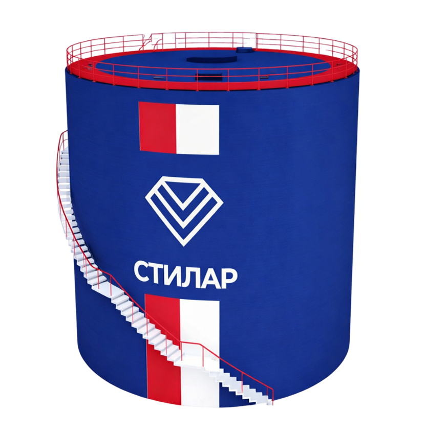 Цельносварной резервуар РВС для воды 75 м³ от завода-производителя