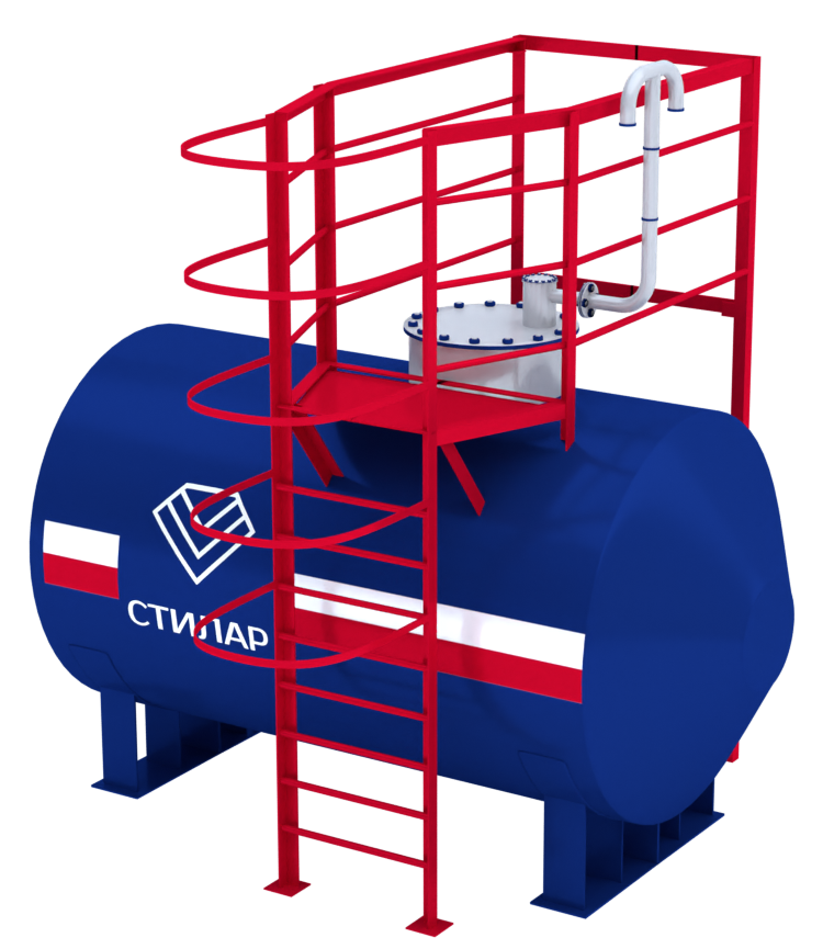 Горизонтальный резервуар РГСН для аварийного запаса воды 20 м³ от завода-производителя